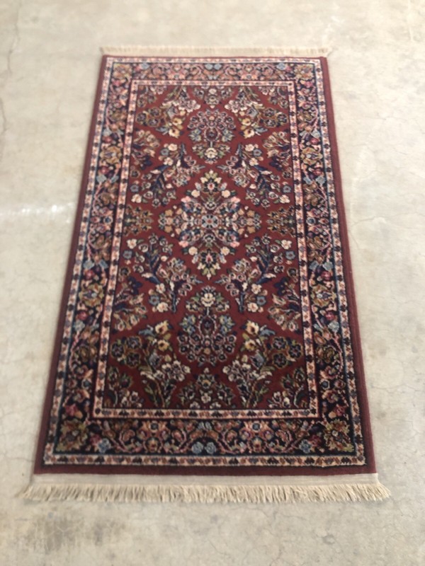 2.6x4.3 Karastan Rug 785 Red Sarouk -Professionally Washed gallery
