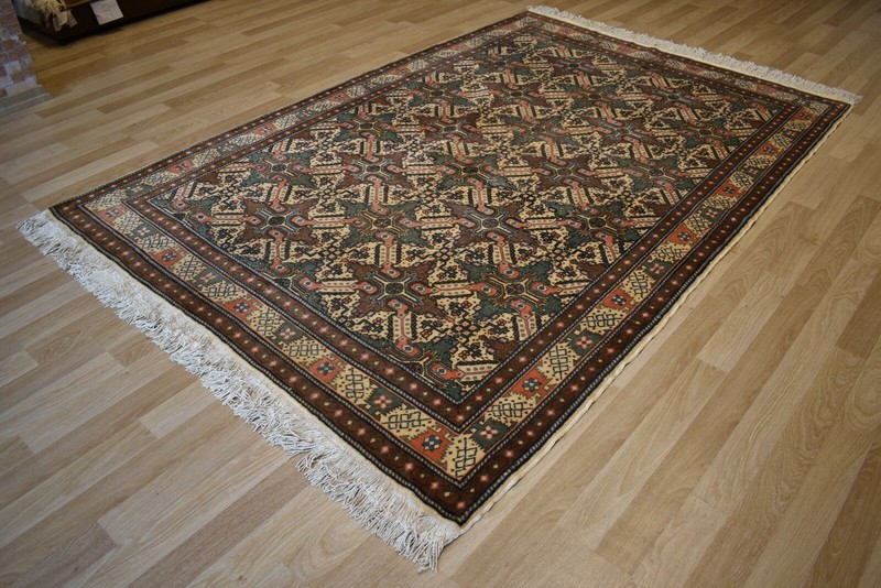 Antique Genuine Turkish Kazak Star Pattern Handmade Rug 7Ftx10Ft Free Shipping gallery