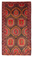 Vintage Traditional Hand-Knotted Area Rug 3’6″ x 6’6″ Oriental Wool Carpet