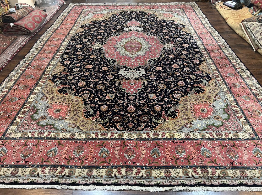 Magnificent Per'sian Ta'briz Rug 11x16 Wool Silk Fine 450 KPSI