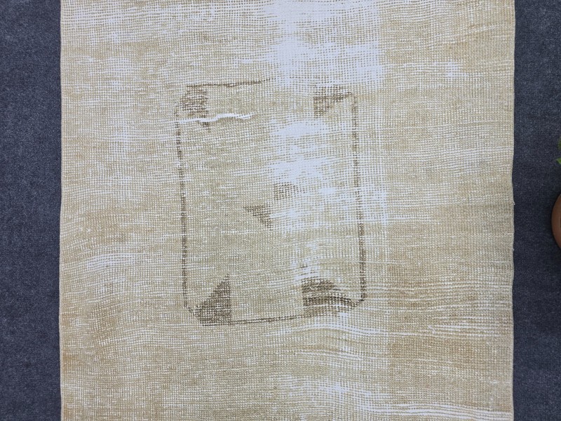 2' x 8' Vintage Runner Rug, Turkish Oushak Wool Beige Brown Hallway Runner Rug gallery