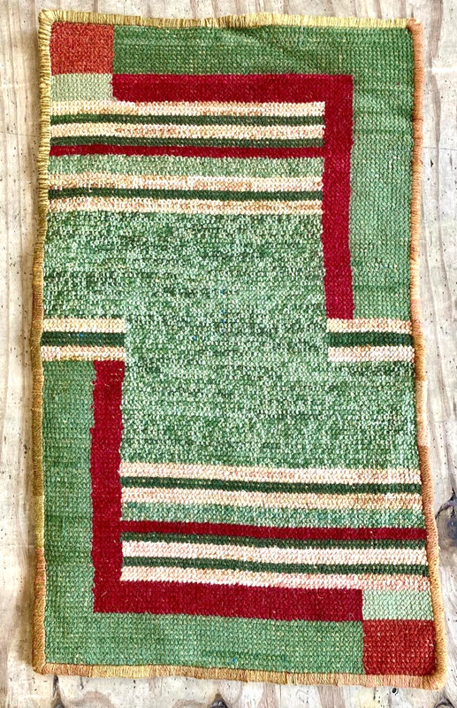 ARTS & CRAFTS SCOTTISH WOOL HAND HOOKED RUG gallery