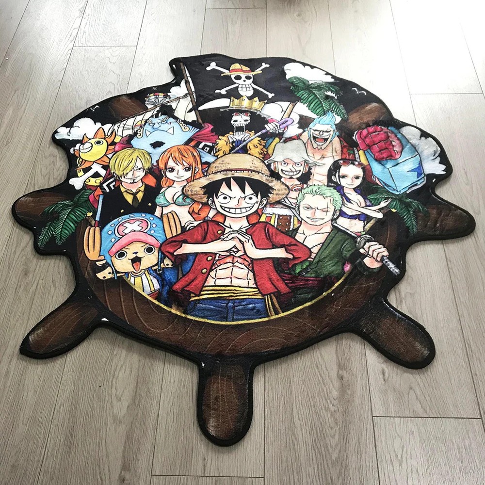 One Piece Rudder Design Anime Room Decor Carpets. Kitchen Bathroom Non-slip Mat