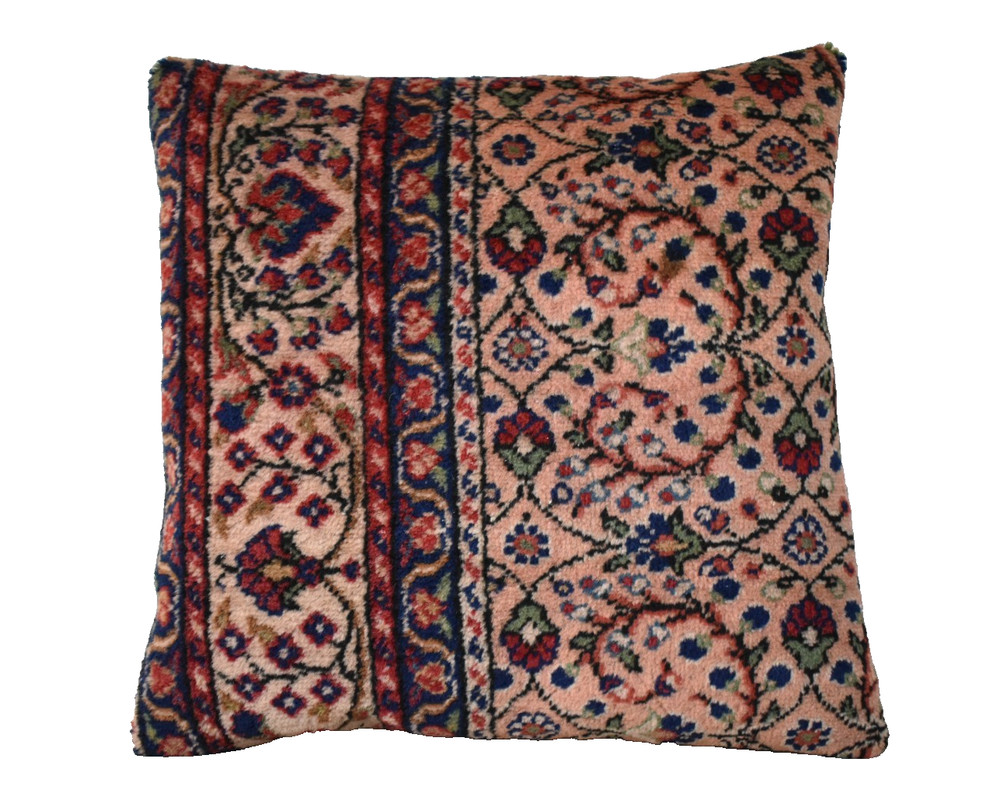 Turkish Pillow Cover Sofa Rug 16'' x 16'' Made of Antique Cushion Cover Carpet