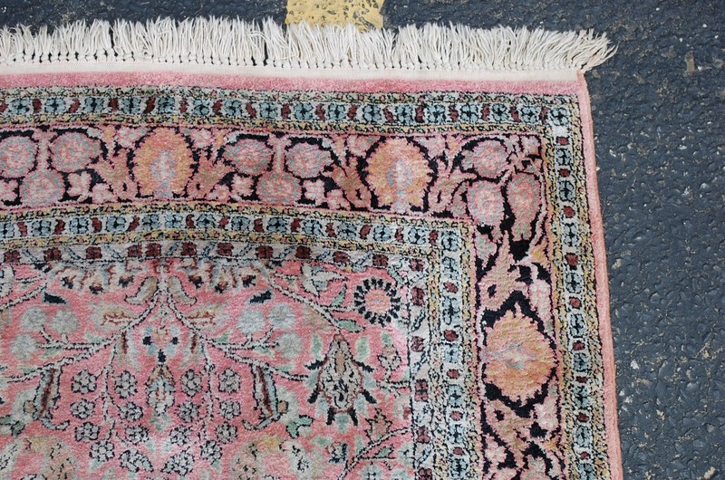 NATURAL WOOL Old Oriental Rugs,Hand Woven,knotted size Approximately 3'2" × 23' gallery