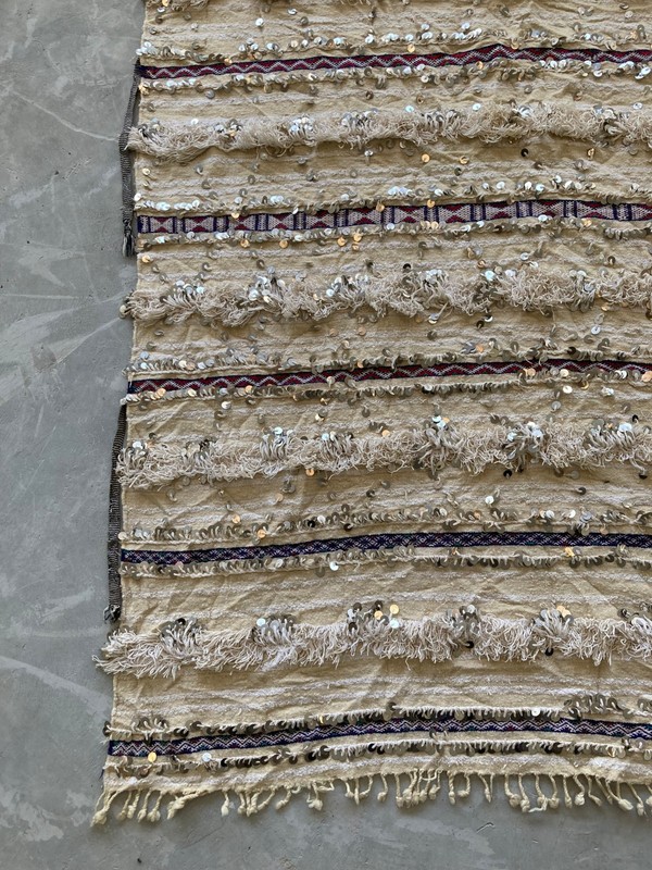 Vintage Handmade Traditional Moroccan Global Boho Wool Kilim Rug 162x120cm gallery