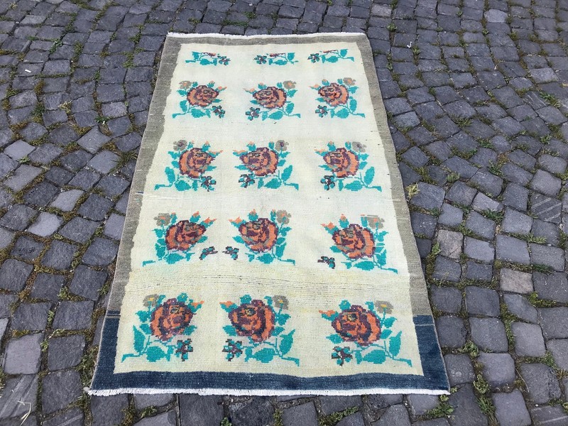 Handmade Rug Turkish Area Rug Vintage Rug Oushak Rug Antique Rug Bohemian Rug gallery
