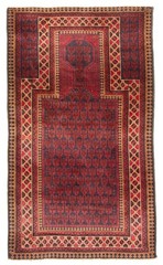 Vintage Traditional Hand-Knotted Area Rug 2’10” x 4’11” Oriental Wool Carpet