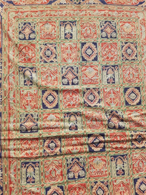 Vintage Hand Woven Traditional Kashmiri Turkish Style Kilim Rug Carpet 167x116cm gallery