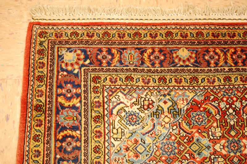 NATURAL WOOL Old Oriental Rugs,Hand Woven,knotted size Approximately 3'9" X 5'9" gallery
