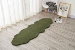 SOLID RABBIT FUR RUG BT666 60*90 2X3 SAGE