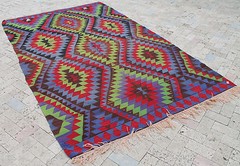 Turkish Kilim Rug 71”x122” Hand Woven Esme Kilim 182x310cm