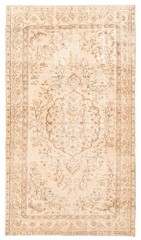 Vintage Hand-Knotted Area Rug 4’10” x 8’9″ Traditional Wool Carpet