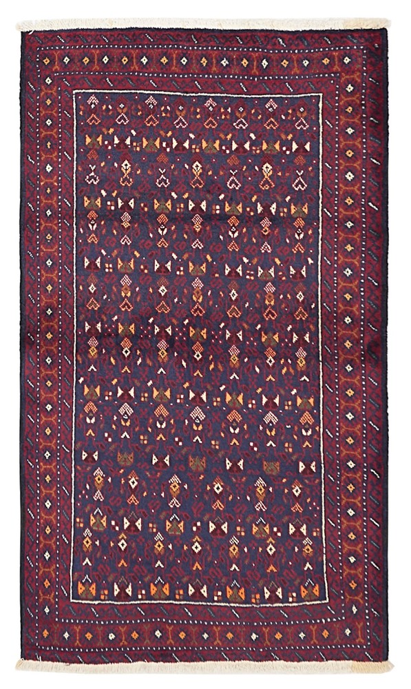 Traditional Vintage Hand-Knotted Area Rug 3'5" x 5'9" Oriental Wool Carpet