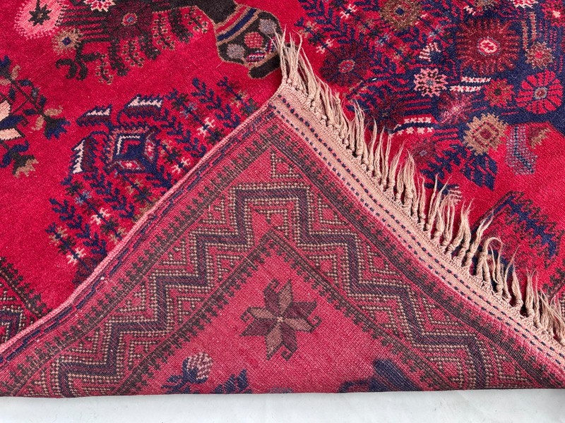6 X 3'7 ft Vintage Guldan Natural Vegetable Dye Tribal Belouch Nomad Carpet gallery