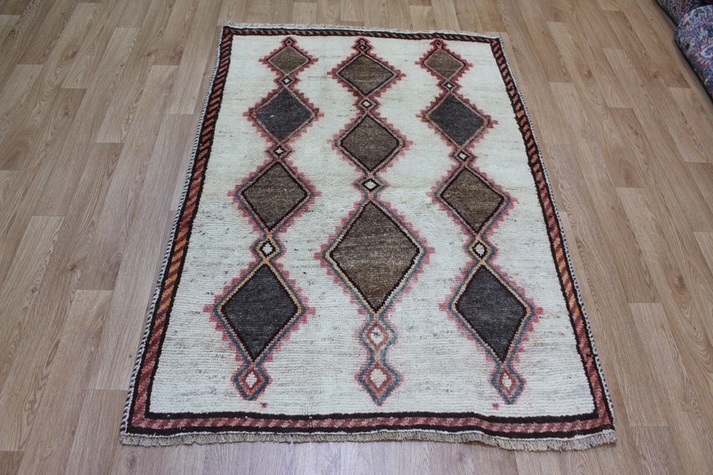 Fine Gabbeh Tribal Wool Rug 167x115cm (5’6” x 3’9”) Hand Knotted Modern Oriental gallery