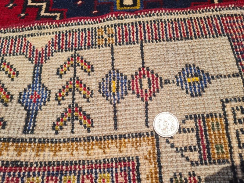 Amazing Hand Knotted Vintage Turkish Wool Area Runner Rug 11 x 3 Ft gallery