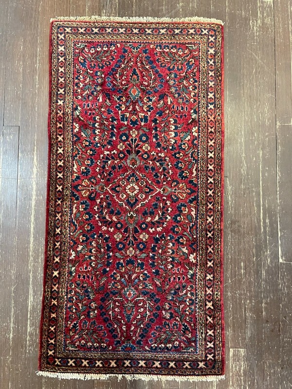 Antique handmade Sarouk Oriental Rug ,c-1920 perfect , #17349, 2'1" 4'2" gallery