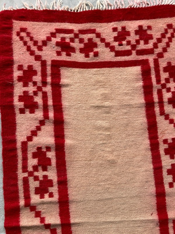 Vintage Traditional Handmade Beautiful Turkish Kilim Floor Rug Carpet 149x75 cm gallery