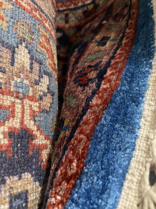 Antique Hand-knotted Oriental Wool On Cotton Warp Runner Rug, 11’10” X 2’ gallery