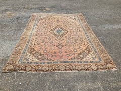 7′ X 10′ Vintage Distressed Per’sian Handmade Wool Rug