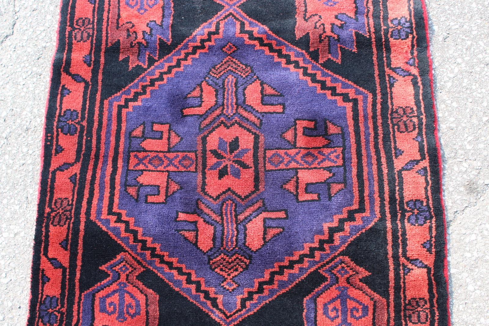 Tribal Vintage Colorful Afghan 2' 10" x 6' 12" Pink Handmade Area Rug gallery