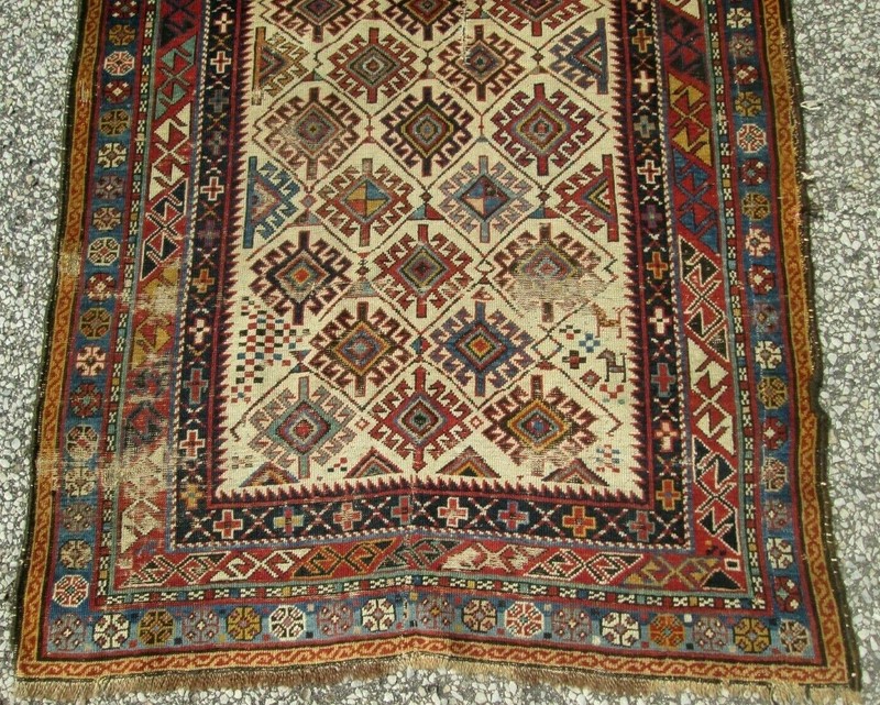 ANTIQUE CAUCASIAN SHIRVAN PRAYER RUG CIRCA 1870's. VERY FINELY WOVEN COLLECTIBLE gallery