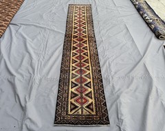 Fine Antique Afghan Runner Rug 2×9 Hand Knotted Persian Style Tribal Hallway Rug