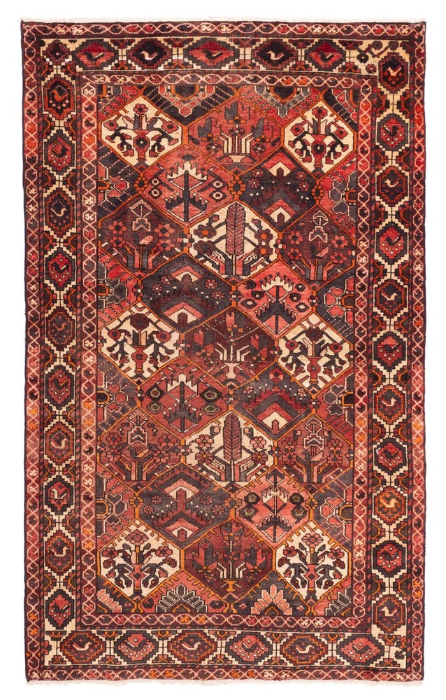 Vintage 5'4" x 8'11" Traditional Hand Knotted Vegetable Dye Wool Area Rug