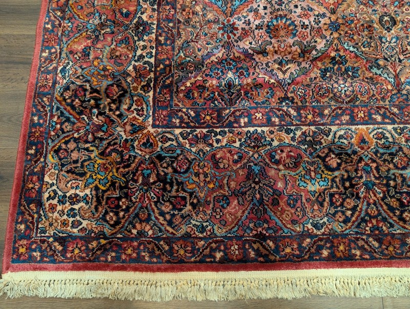 Antique Karastan Rug 8.8 x 12 Multicolor Panel Kirman #717, Wool gallery