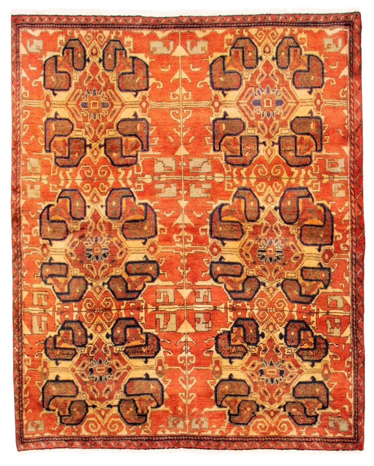 Traditional Vintage Hand-Knotted Area Rug 4'11" x 6'3" Oriental Wool Carpet gallery