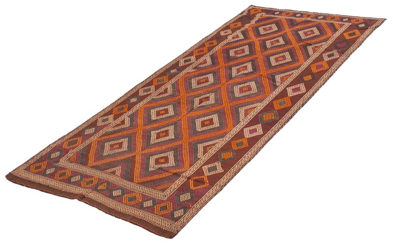 Vintage Hand Woven Area Rug 4'9" x 10'2" Traditional Wool Oriental Carpet gallery
