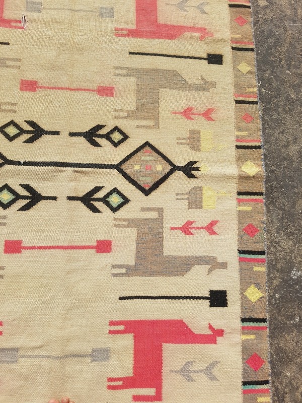 Vintage Traditional Handmade Beautiful Turkish Floor Rug Carpet 176x122 cm gallery