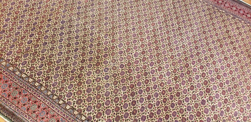 Magnificent Antique 1940's Wool Pile Vegy Dye Legendary Hereke Rug 7'4"×11'2" gallery