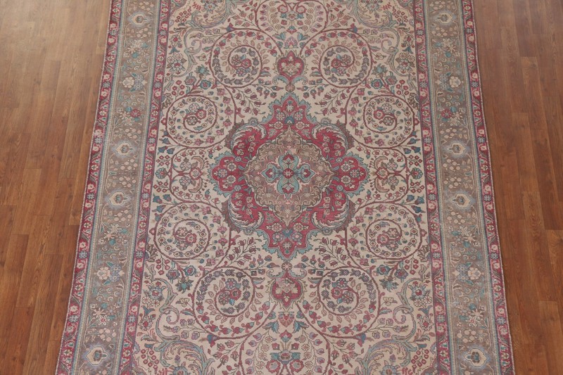 Vintage Floral Area Rug 6x10 Handmade Traditional Vintage Carpet for Living Room gallery