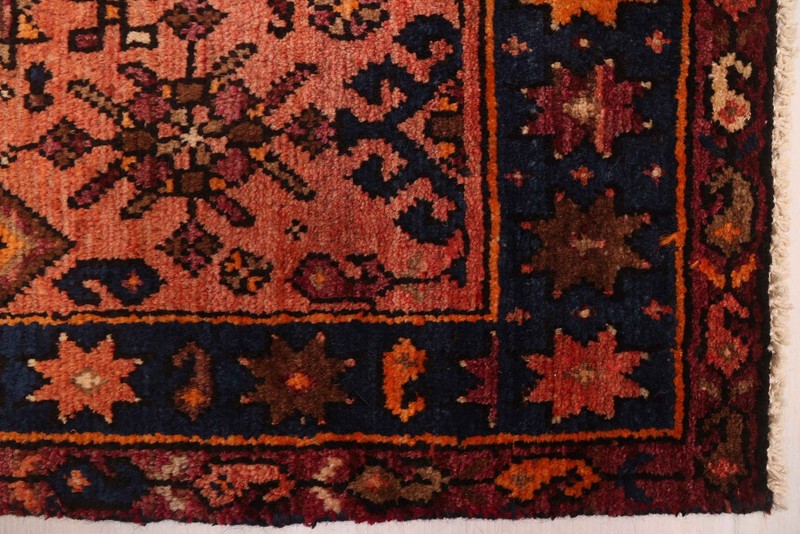 3'4" x 8'10" Vintage Hand-knotted Runner Rug Traditional Oriental Wool Carpet gallery
