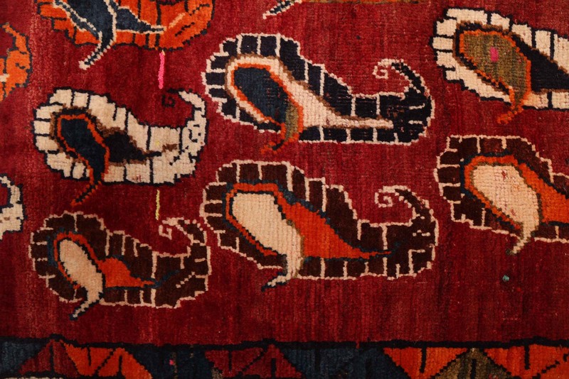 Vintage 4'0" x 6'2" Traditional Hand Knotted Vegetable Dye Wool Area Rug gallery
