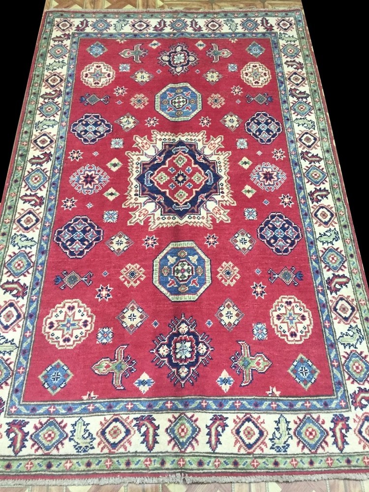Kazak Rug Handmade 4x6' Exrtemly Good Quality Rug PIX-28168