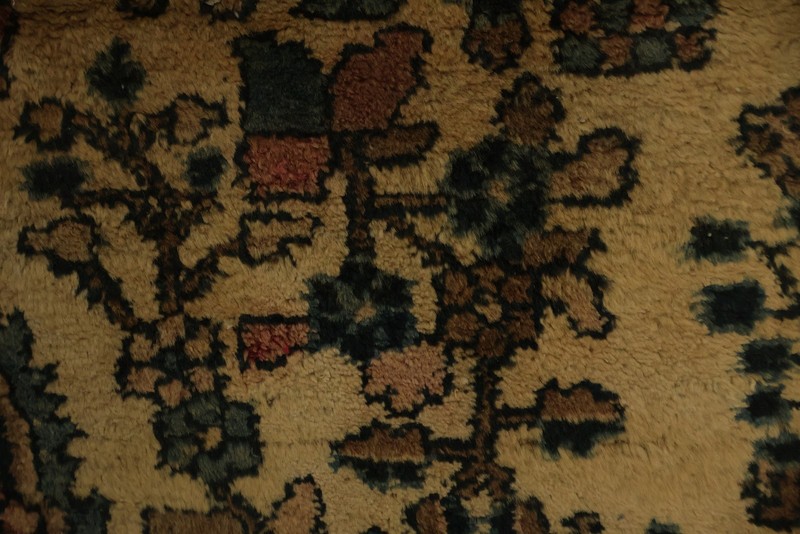 Vintage Living Room Round Rug 7x7 ft Wool Hand-knotted Floral Classic Carpet gallery