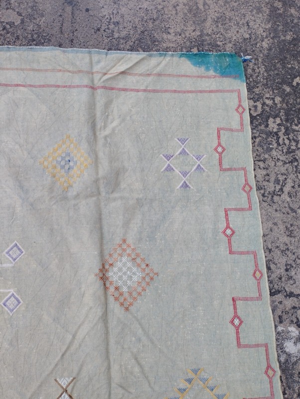 Vintage Handmade Moroccan Tribal Wool Kilim Rug 234x135 cm gallery