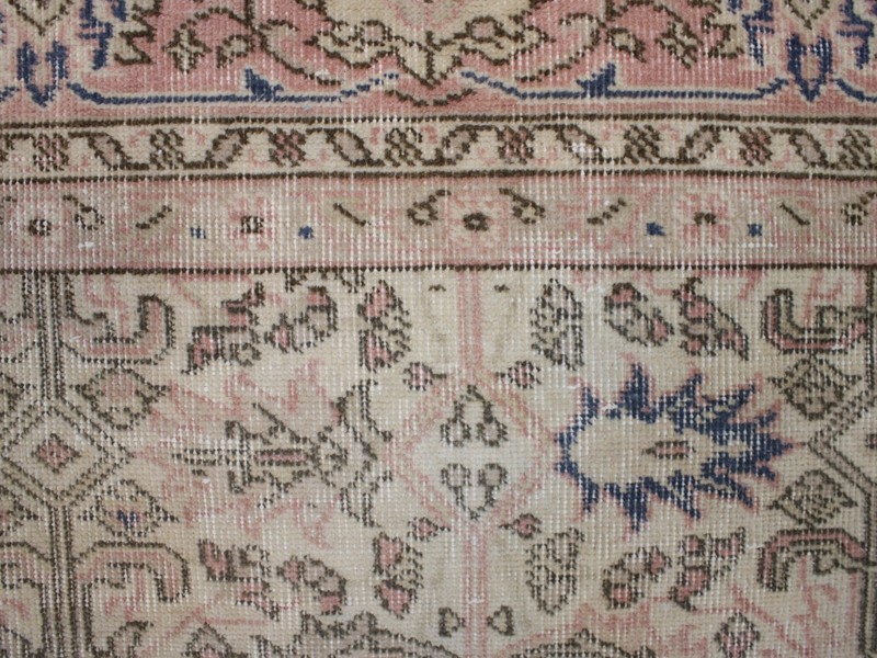 3x10 Brown Runner Rug, Handmade Turkish Rug, Vintage Floral Muted, 3.0x9.6 Ft gallery