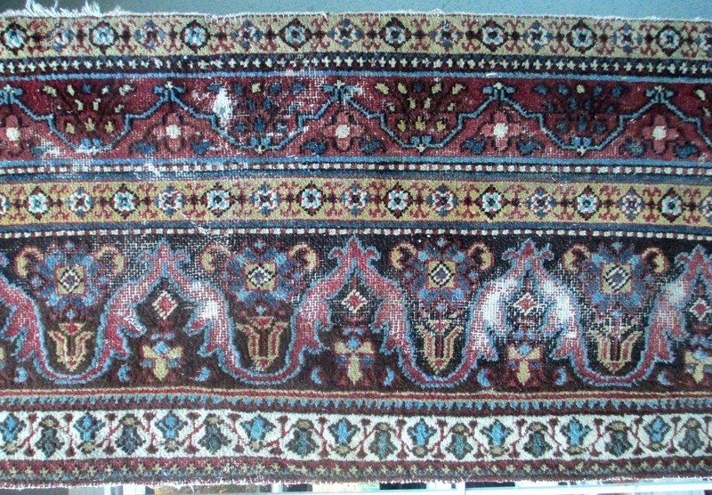 A 19th Century Agra Border Rug Fragment gallery