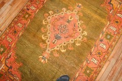 Antique Turkish Oushak Ushak Rug Size 4’x6’5”
