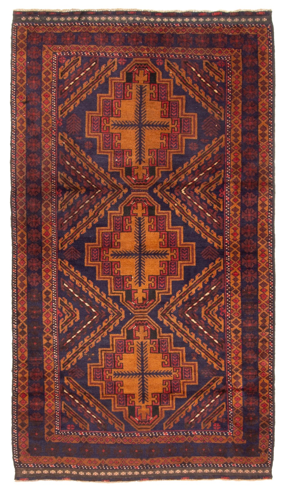 Vintage Traditional Hand-Knotted Area Rug 3'7" x 6'5" Oriental Wool Carpet gallery
