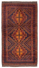 Vintage Traditional Hand-Knotted Area Rug 3’7″ x 6’5″ Oriental Wool Carpet