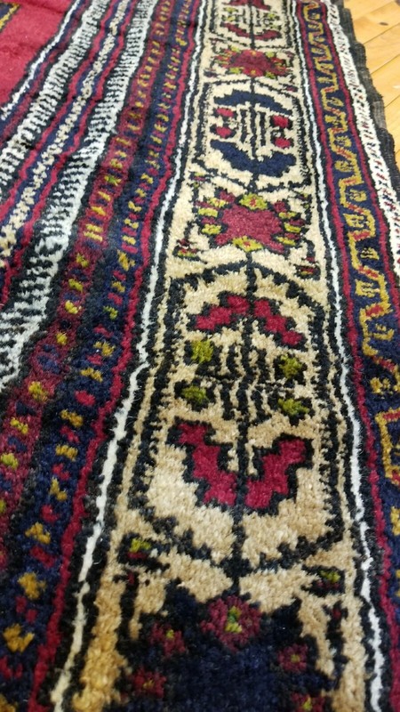 Vintage 1940-1950's Turkish Tribal Rug 4'7" × 7'7" gallery