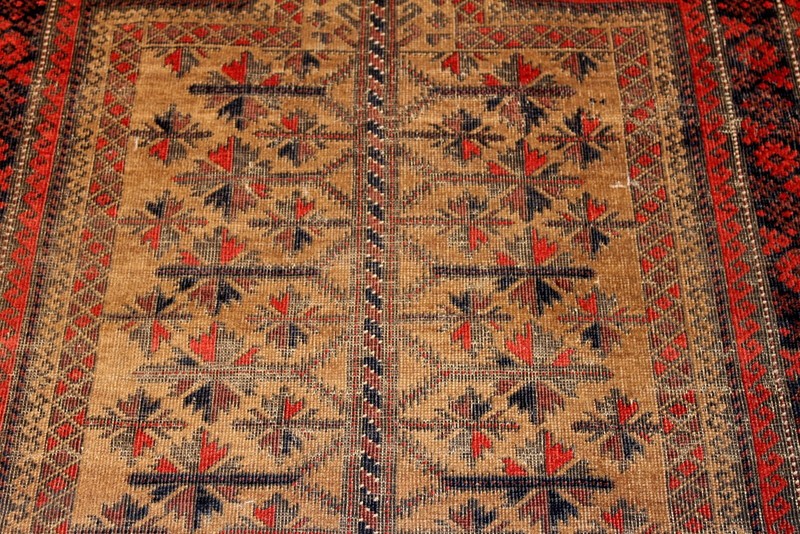 _ANTIQUE_BLEUCH_RUG_3' x 5' Tribal 19th Century Afghan Prayer Rug 2'9" x 4'9" gallery