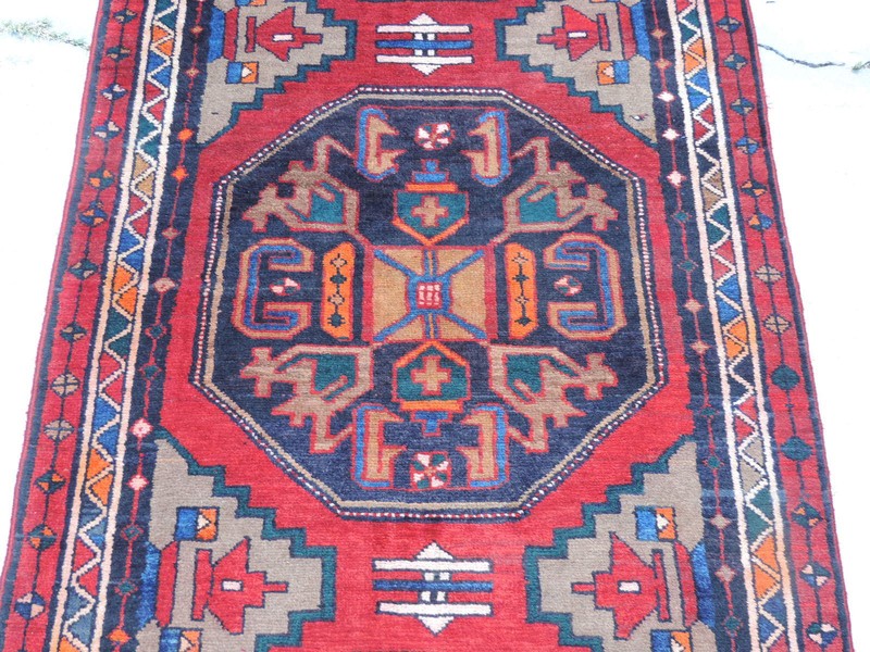 4x13ft. Handwoven Tribal Sarab Geometric Wool Runner gallery