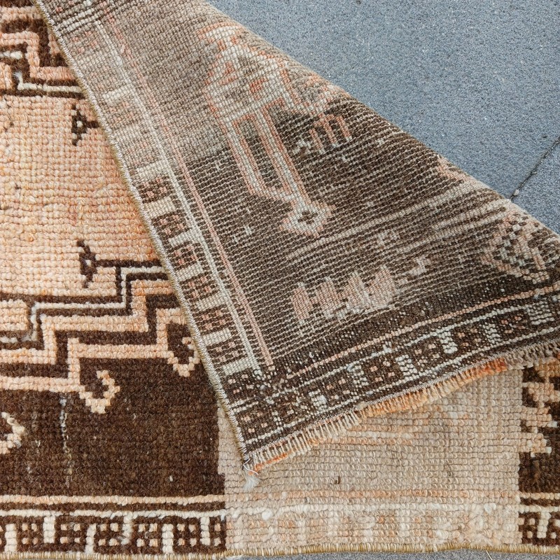 Unique 2x7 Turkish rug 1.71 x 7.38 ft Vintage Handmade rug 52 x 225 cm runner gallery