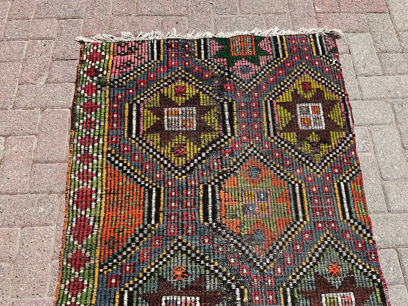 3x5 ft Small Turkish Oushak Kilim Rug Area – Rugs for Living Room gallery